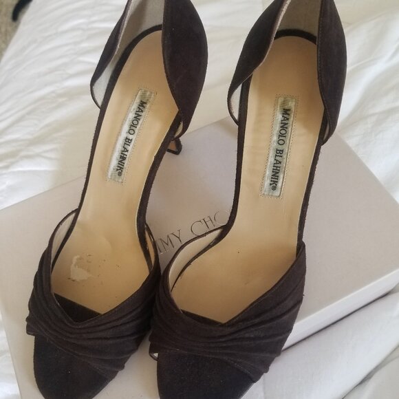 Manolo Blahnik Peep Toe heels - Picture 1 of 5